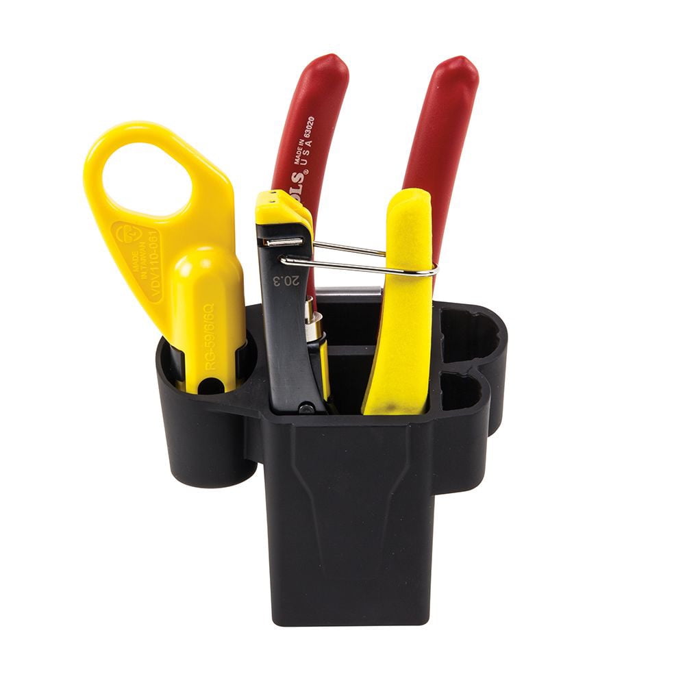 Klein Tools VDV011-852 3-Piece Coax Cable Installation Kit with Hip Pouch