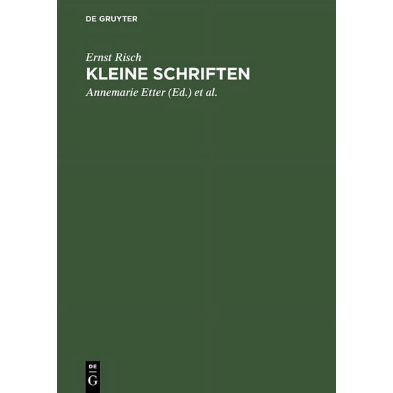 Kleine Schriften, (Hardcover)