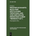 thumbnail image 1 of Kleine Texte FÃ¼r Vorlesungen Und Ãbungen Meister Eckharts Buch Der GÃ¶ttlichen TrÃ¶stung Und Von Dem Edlen Menschen (Liber "Benedictus"), Book 55, (Hardcover), 1 of 1