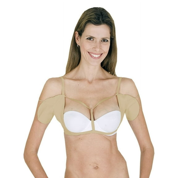 Kleinert's Women's Stay Rite, Stay Rite Garment With Seams, Regular Sleeves Stay Rite Garment With Underarm Sweat Shields | Beige |