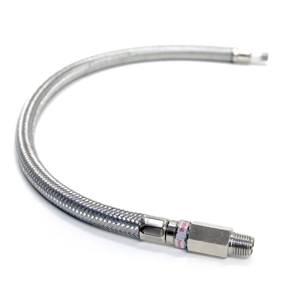 Kleinn Air Horns 30202 Steel Braided Leader Hose W/ Check Valve