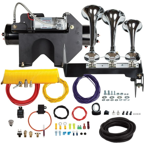 Kleinn Automotive Air Horns HDKIT-630 Train Horn And Onboard Air System w/Horn Fits select: 2014-2016 CHEVROLET SILVERADO, 2014-2016 GMC SIERRA