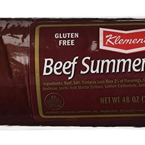 Klement's Beef Summer Sausage, 3 Pounds