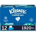 thumbnail image 1 of Klenex Expressions Trusted Care Facial Tissues, 12 Boxes, Klenex Travel Tissue Packs, 160 Tissues Per Box, 2-Ply (1920 Total Tissues), 1 of 4