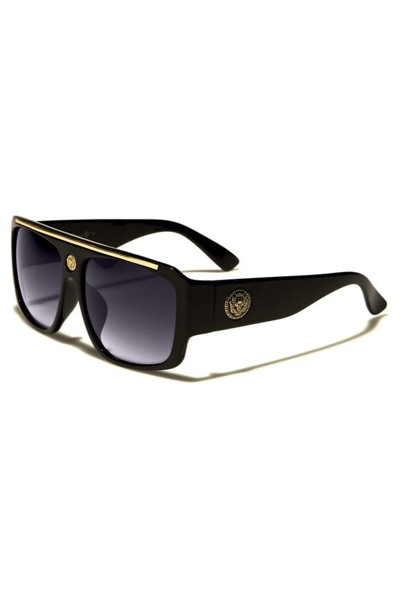 Flat Top Hip Hop Rapper Retro Aviator Sunglasses
