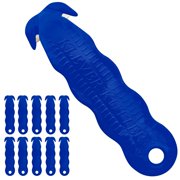Klever Innovations KCJ-1B Safety Cutter, Advanced Plastic Polymers, 4-5/8 , Blue Pack of 10