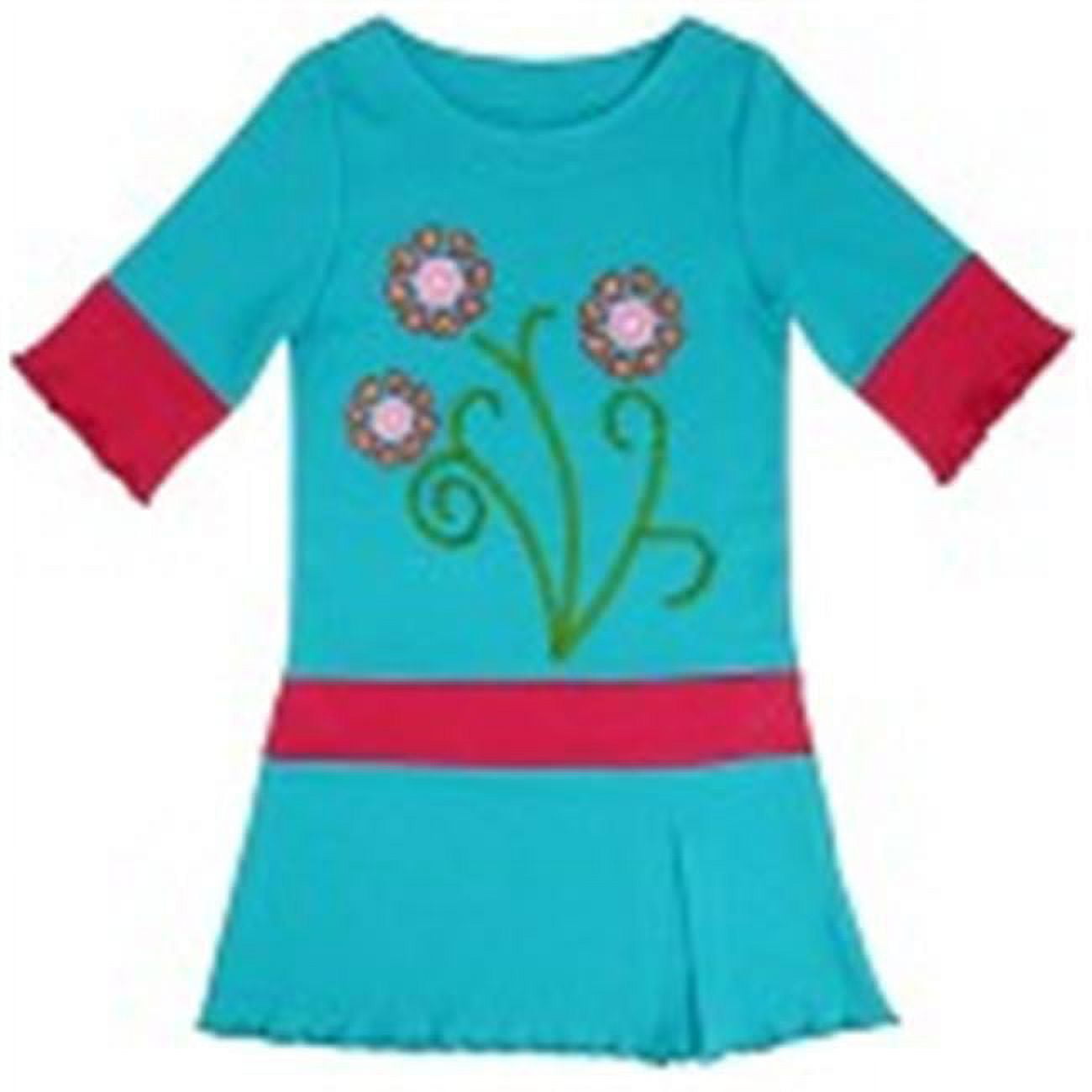 Klever Kids FW12-G43-PARROT-8 Girls -Knit Dress, Parrot Ground with ...