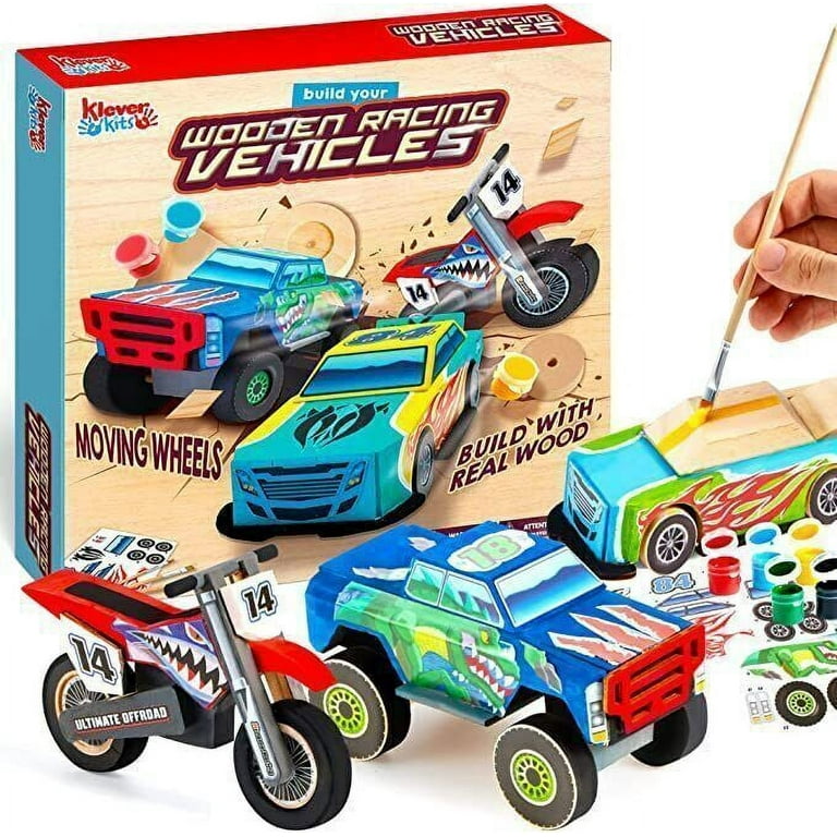Race Car Buildable Wood Paint Kit