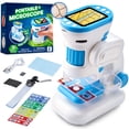 thumbnail image 1 of Klever Kits Microscope for Kids, 2 in 1 Portable Digital Microscope with 2.0'' LED Screen, Science Educational Toy for Kids Ages 5-12, 1 of 10