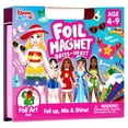 thumbnail image 1 of Klever Kits Magnetic Dress-up Paper Doll Foil Fun, Princess Fashion Design Craft Kit, Art Craft Kits for Girls Ages 4-8, No-mess Art Activities Birthday Gifts for Kids, 1 of 8