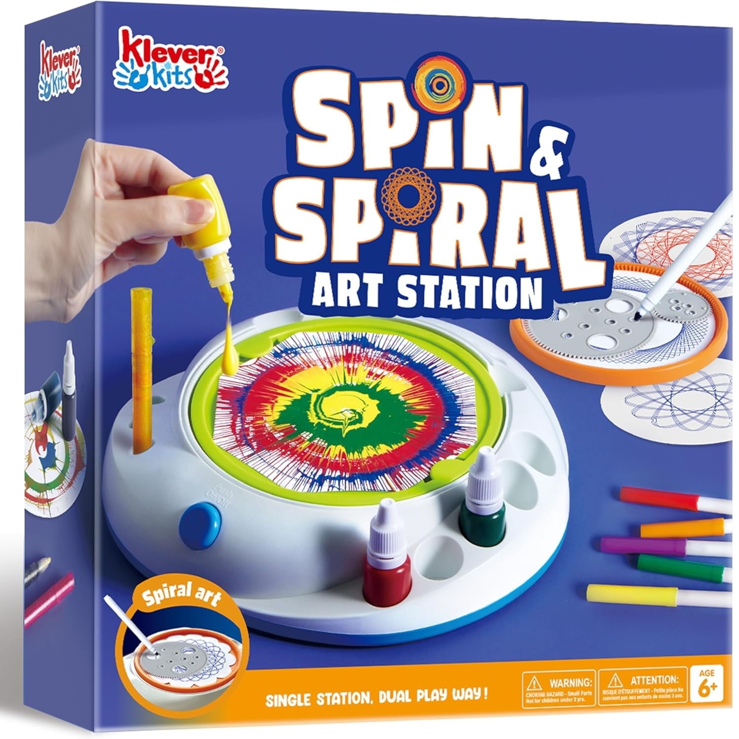 Klever Kits Paint Spin Art for Kids Painting Spinner Machine Kit Arts & Crafts Gifts for Boys Girls