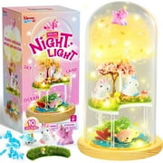 Klever Kits Unicorns Terrarium Kit for Kids, Make Your Own Unicorn Night Light, Girls Gift for Aged 6+ Years