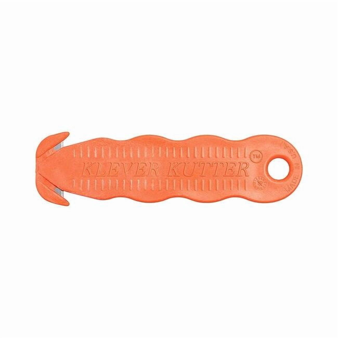 Klever Safety Cutter,Disp,4-5/8 in.,Orange,PK10 KCJ-1G