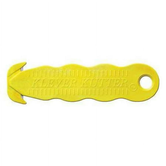 Klever Safety Cutter,Disp,4-5/8 in.,Yellow,PK10 KCJ-1Y