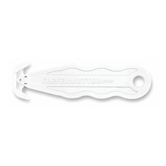 Klever Safety Cutter,White Handle,5-1/4" L,PK10 PLS-100-W