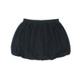 thumbnail image 1 of Kleverkids Toddler Baby Girls Embroidery Bubble Skirt – Peruvian Pima Cotton, Balloon Skirt, Elastic Waist, Pull-On, Solid Colors – Midnight, 3, 1 of 5