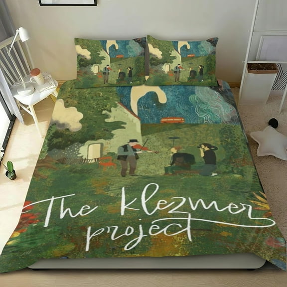 The Klezmer Project Themed Bed Sheet Set Three Piece Set 36x75 In ches Comfortable And Skin Friendly Unique Design Creating A Star Studded Night Home Decor Gifts For Family Friends fans