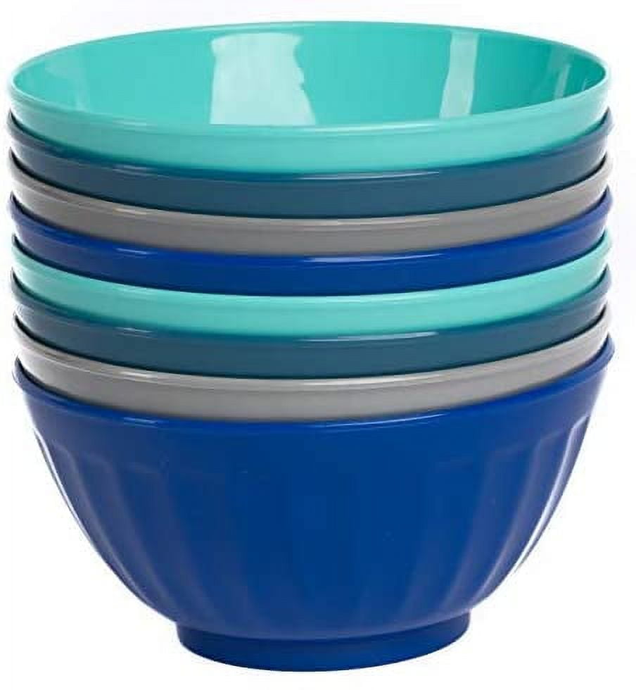 Youngever 28 Ounce Porcelain Bowls, Large Cereal Bowls, Large Soup Bowls, Microwave Safe, Dishwasher Safe, Set of 6 in 6 Assorted Colors