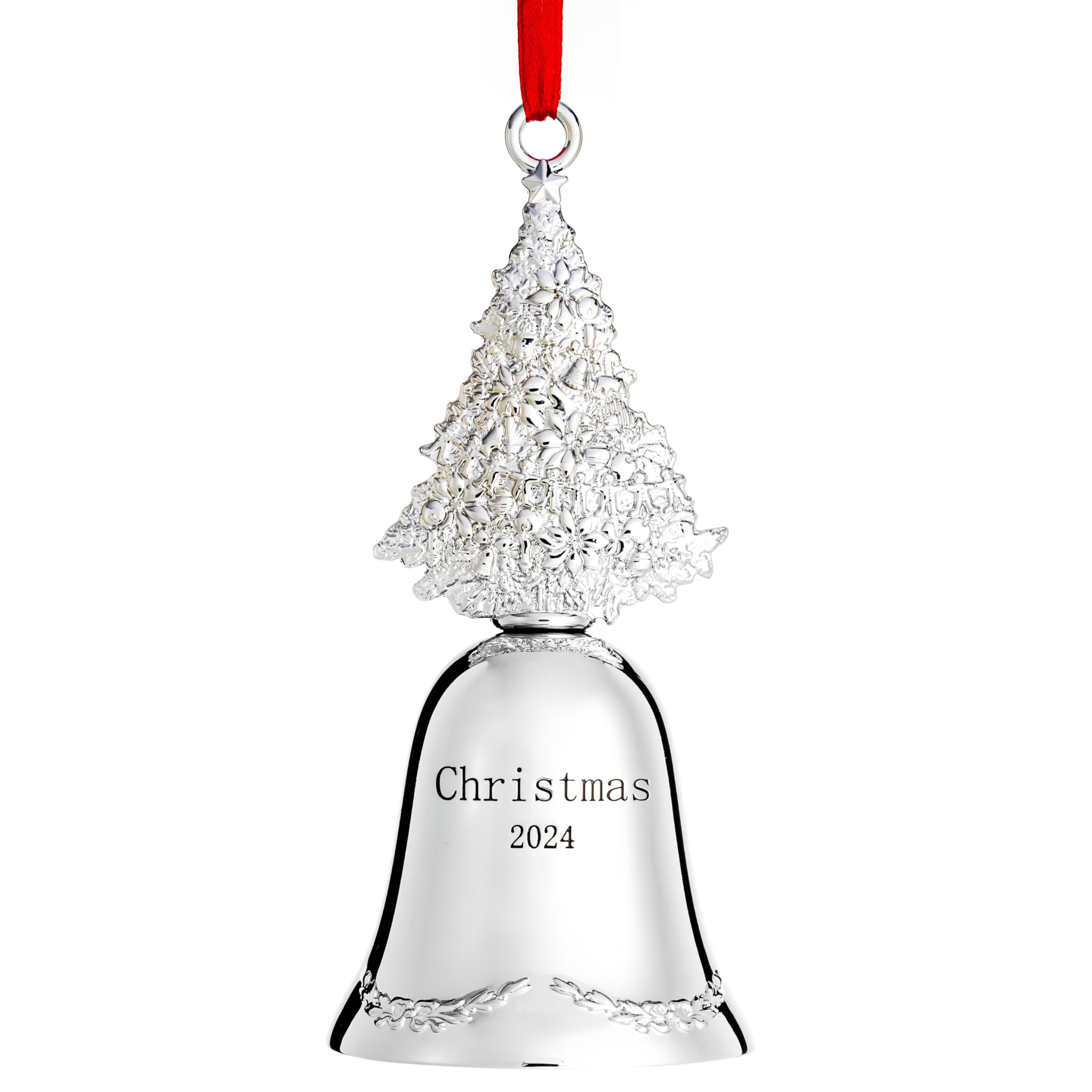 Klikel Christmas Bell Ornament MMF7 2024 Silver Bell Christmas