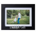 thumbnail image 1 of Klikel Daddy's Girl Picture Frame - Black Wood Frame with Father Sentiments - Holds 1 4x6 Photo with Mat or 1 5x7 Photo Without Mat - Wall Mount and Table Desk Display, 1 of 5