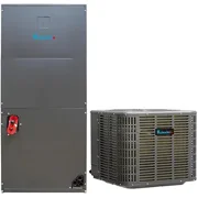 Klimaire 5 Ton Inverter Heat Pump System   60,000 BTU Central Ducted HVAC Split System w/ Air Handler & Outdoor Condenser   Variable Speed | R454B