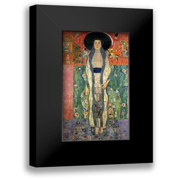 Klimt, Gustav 10x14 Black Modern Framed Museum Art Print Titled - Adele Bloch-Bauer II 1912