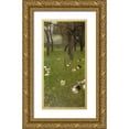 thumbnail image 1 of Klimt, Gustav 11x18 Gold Ornate Wood Framed with Double Matting Museum Art Print Titled - After The Rain 1899, 1 of 4