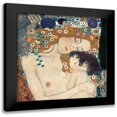 thumbnail image 1 of Klimt, Gustav 12x12 Black Modern Framed Museum Art Print Titled - Le tre eta della donna, 1 of 5