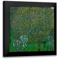 thumbnail image 1 of Klimt, Gustav 12x12 Black Modern Framed Museum Art Print Titled - Roses Under Trees 1904, 1 of 5
