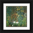 thumbnail image 1 of Klimt, Gustav 12x12 Black Ornate Wood Framed with Double Matting Museum Art Print Titled - Farm Garden with Sunflowers, 1906, 1 of 4