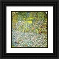 thumbnail image 1 of Klimt, Gustav 12x12 Black Ornate Wood Framed with Double Matting Museum Art Print Titled - Garden Landscape With Hilltop 1916, 1 of 4