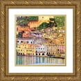 thumbnail image 1 of Klimt, Gustav 12x12 Gold Ornate Wood Framed with Double Matting Museum Art Print Titled - Malcesine On Lake Garda 1913, 1 of 4