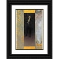 thumbnail image 1 of Klimt, Gustav 13x18 Black Ornate Wood Framed with Double Matting Museum Art Print Titled - Josef Lewinsky 1895, 1 of 4