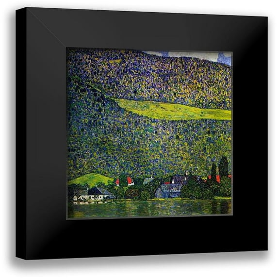 Klimt, Gustav 15x15 Black Modern Framed Museum Art Print Titled - Unterach Am Attersee 1915