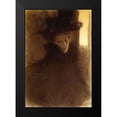 thumbnail image 1 of Klimt, Gustav 18x24 Black Modern Framed Museum Art Print Titled - Lady With Cape And Hat 1898, 1 of 4