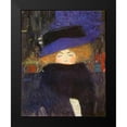thumbnail image 1 of Klimt, Gustav 20x24 Black Modern Framed Museum Art Print Titled - Lady With Hat And Featherboa 1909, 1 of 4