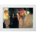 thumbnail image 1 of Klimt, Gustav 24x18 White Modern Wood Framed Museum Art Print Titled - Schubert at the Piano II, 1 of 4