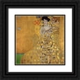 thumbnail image 1 of Klimt, Gustav 26x26 Black Ornate Wood Framed with Double Matting Museum Art Print Titled - Portrait of Adele Bloch-Bauer I, 1 of 4
