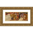 thumbnail image 1 of Klimt, Gustav 32x14 Gold Ornate Wood Framed with Double Matting Museum Art Print Titled - Sea Serpents VII, 1 of 4