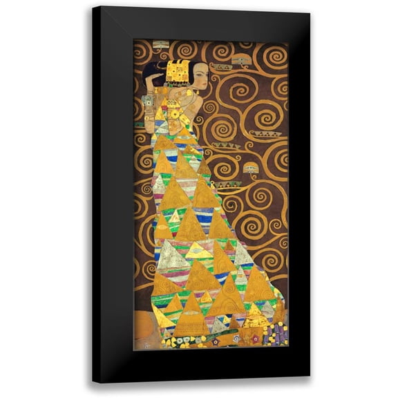 Klimt, Gustav 9x14 Black Modern Framed Museum Art Print Titled - Tree of Life-Brown I