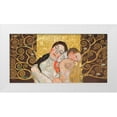 thumbnail image 1 of Klimt Patterns 18x11 White Modern Wood Framed Museum Art Print Titled - Motherhood II, 1 of 4