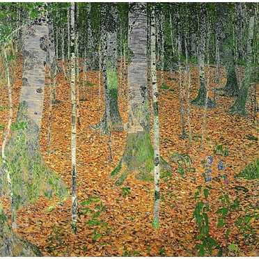 Klimt "The Birch Wood" (1903) Glossy Poster