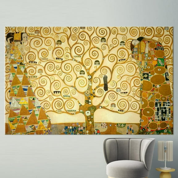 Klimt The Tree Of Life, 3D Canvas, Large Wall Art, Printed Canvas Canvas, Klimt Tree Canvas Art, Home Decor Canvas Print, Canvas Wall Decor - Gallery Wrapped