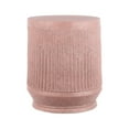 thumbnail image 1 of Kline 17.5" Mid-Century Modern Brutalist Accent Table , Pink Terrazzo Finish, 1 of 9