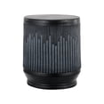 thumbnail image 1 of Kline 17.5" Mid-Century Modern Brutalist Accent Table , Wash Black, 1 of 9