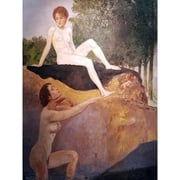 Klinger Bathers Painting Extra Large XL Wall Art Poster Print