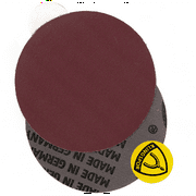 Klingspor Abrasives 5" No Hole, Cloth Backed, Pressure Sensitive Adhesive, 220 Grit Discs, 5pk