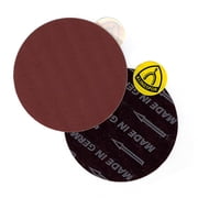 Klingspor Abrasives 6" No Hole, Cloth Backed, Pressure Sensitive Adhesive, 100 Grit Discs, 5pk