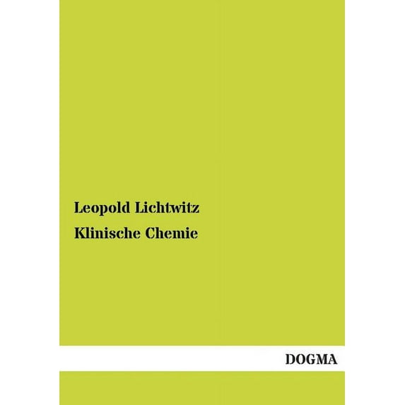 Klinische Chemie (Paperback)
