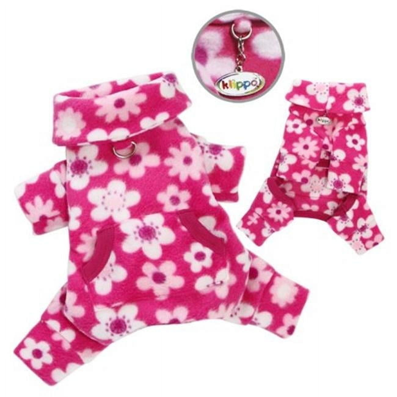 Klippo Pet KBD054MZ Full Blossom Fleece Turtleneck Pajamas